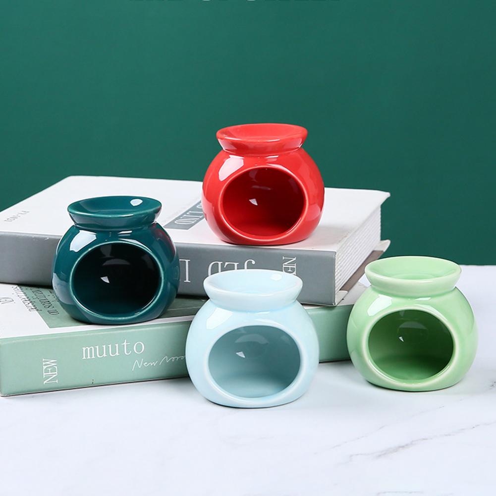 Wax Melt Burner - 再利用可能なワックスメルター セラミックワックスウォーマー セラミックエッセンシャルオイルバーナー ティーライトキャンドルホルダー アロマセラピーワックスメルト 寝室用
