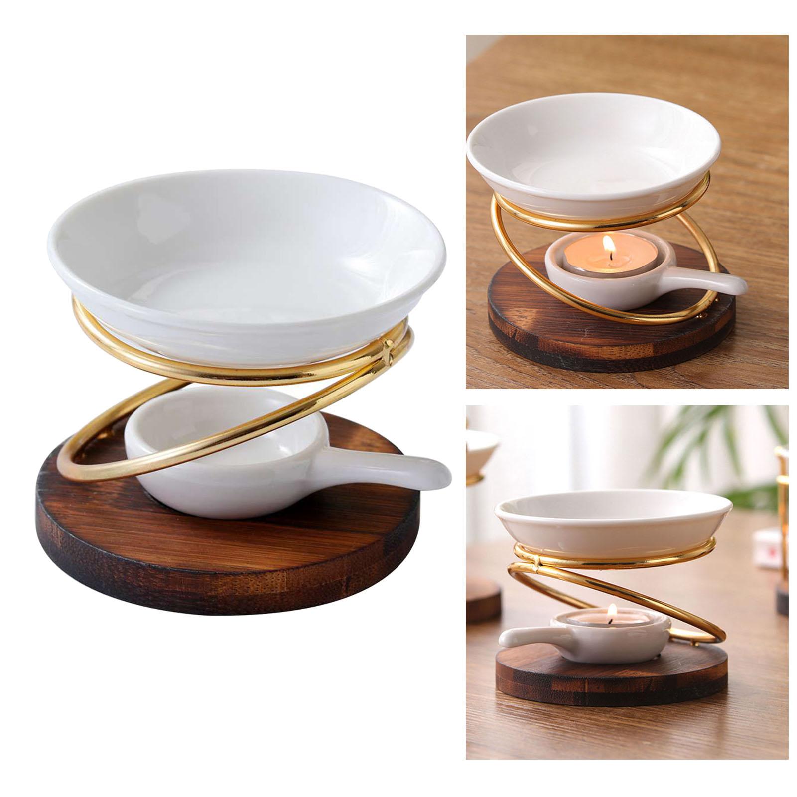 Wax Melt Burner - キャンドルスプーン付きアロマオイルバーナー,ワックス香炉,オフィス,リビングルーム,スパ,ヨガ,家の装飾,結婚式の贈り物