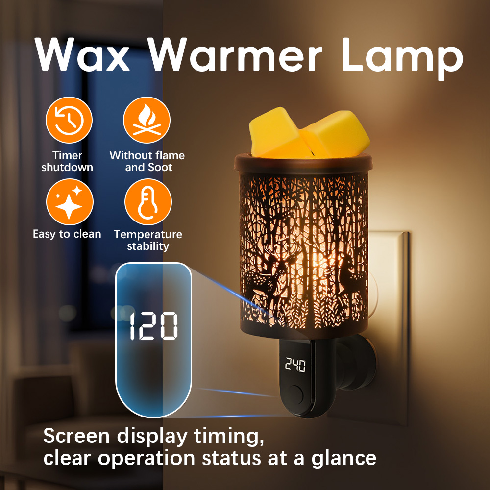 Wax Melt Burner - 香り付きワックスメルティングバーナー アロマセラピーワックスメルトウォーマー 室内用電気式フレグランスディフューザー ホームワックスメルトウォーマー デコレーション USプラグ