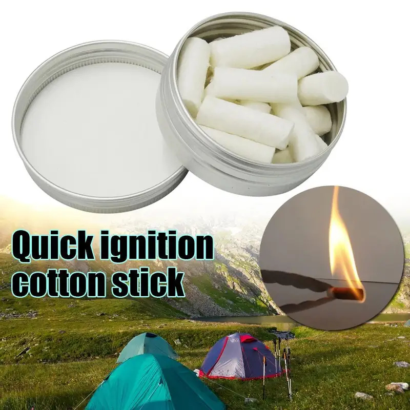 Wax Melt Burner - 12個入り アウトドア キャンプ用 パラフィンワックス サバイバルファイヤースターターツール ロープギアキット