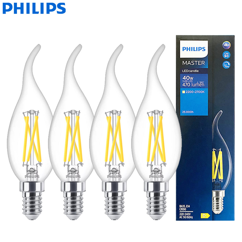 Philips Bulb Led Classic - フィリップス マスター LED キャンドル E14 フィラメント