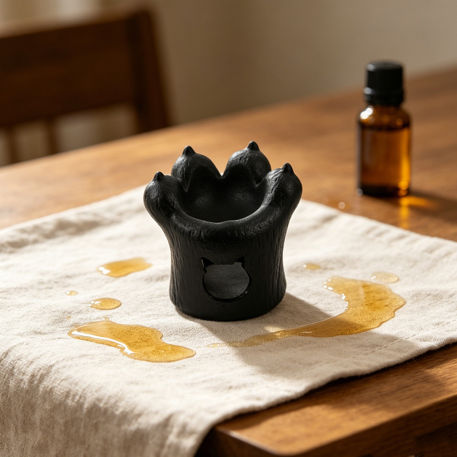 猫の足型セラミックアロマセラピーオイルウォーマー、エッセンシ - Wax Melt Burner のレビューと価格