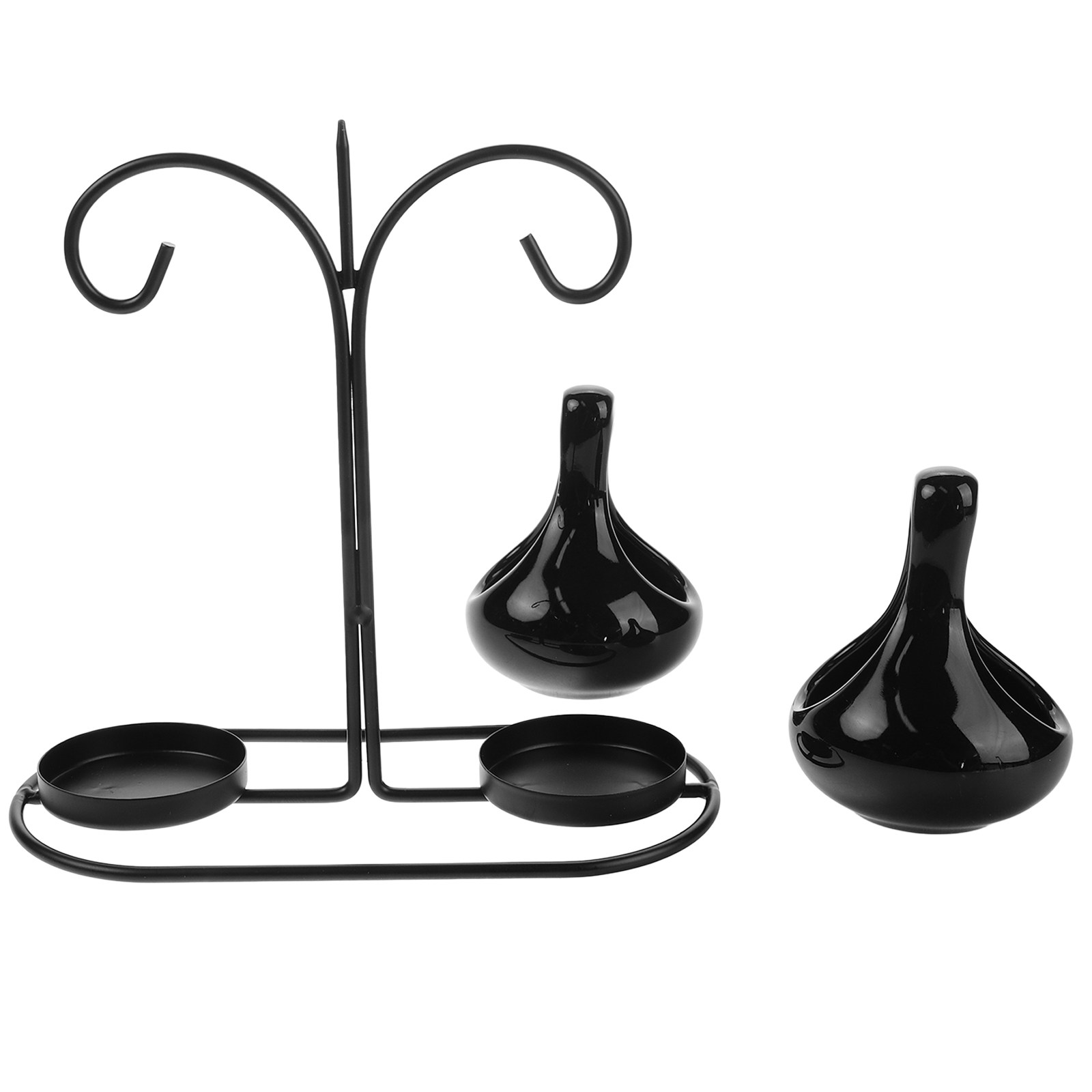 黒色の二重吊り下げ式アロマディフューザー、クリエイティブな二 - Wax Melt Burner のレビューと価格