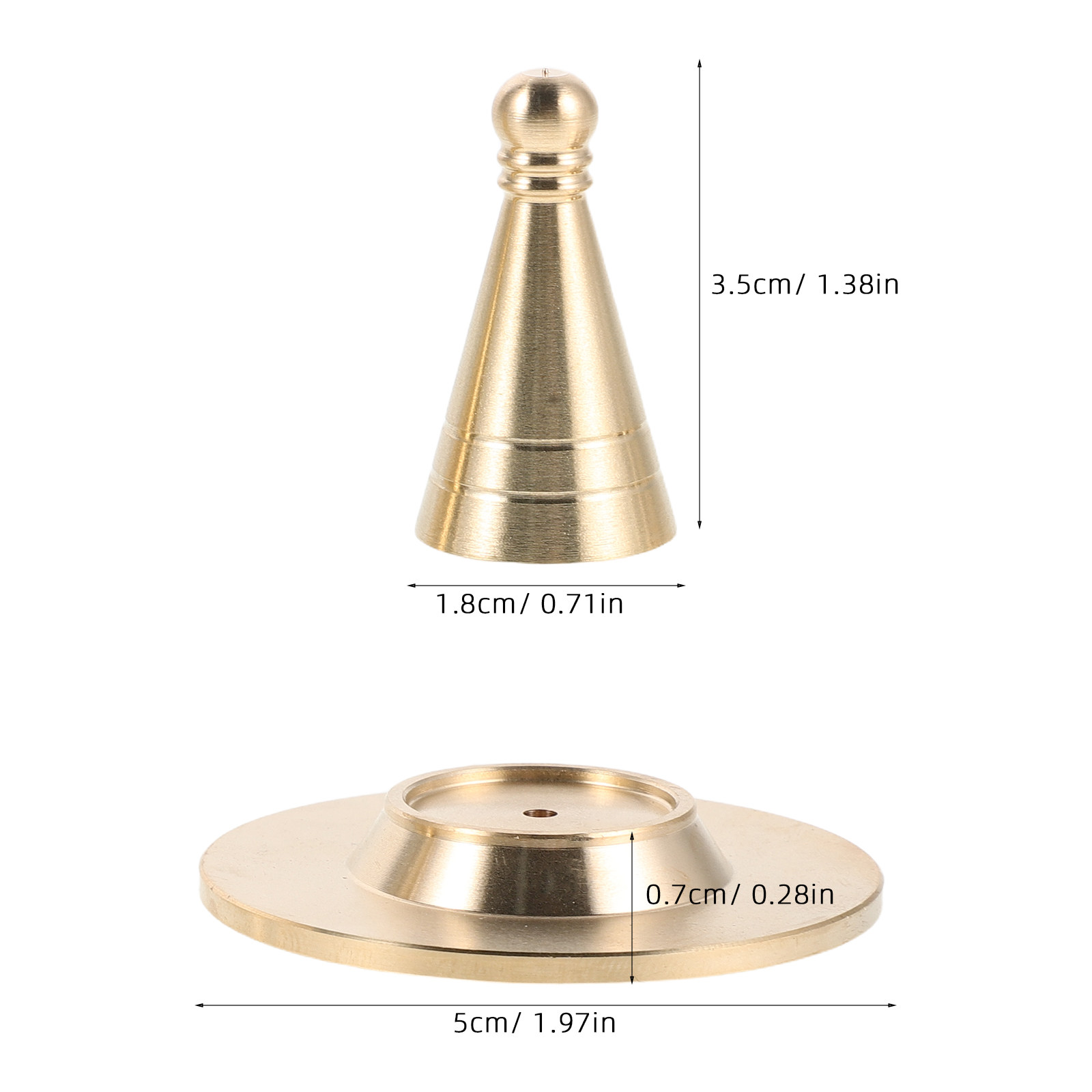 真鍮製タワー型お香モールド 再利用可能なお香コーン型 ベース - Home Fragrance Homemade のレビューと価格