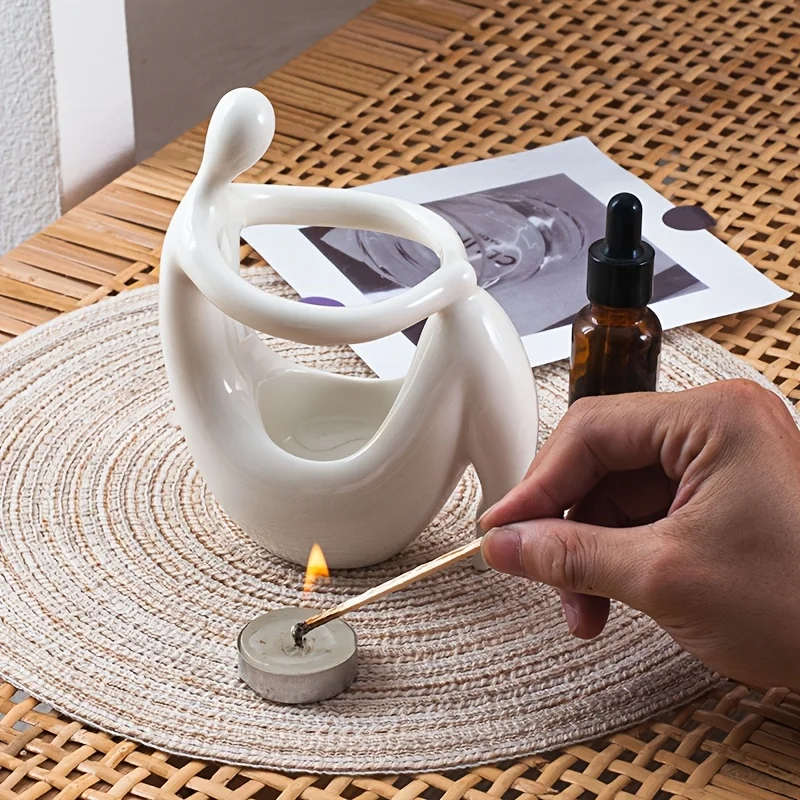 セラミック製インセンスバーナー、人体型エッセンシャルオイルキ - Home Fragrance Oils For Oil Burners のレビューと価格