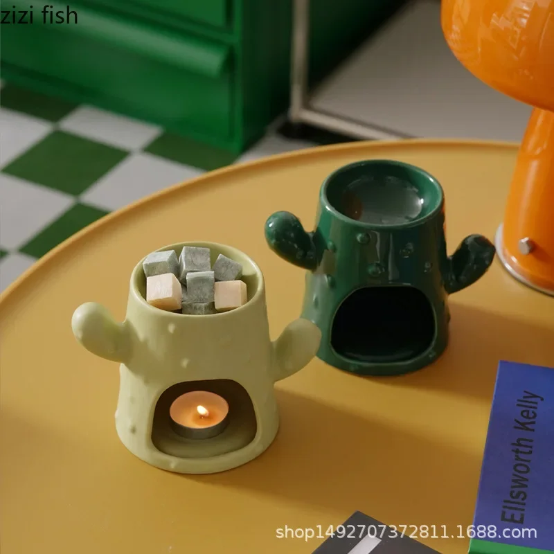 サボテンセラミックアロマセラピーストーブ エッセンシャルオイ - Wax Melt Burner のレビューと価格