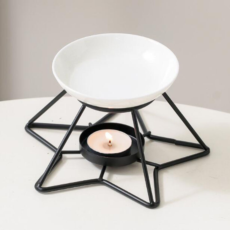 メタルスターラックセラミックボウルアロマセラピーバーナーエッ - Home Fragrance Oils For Oil Burners のレビューと価格