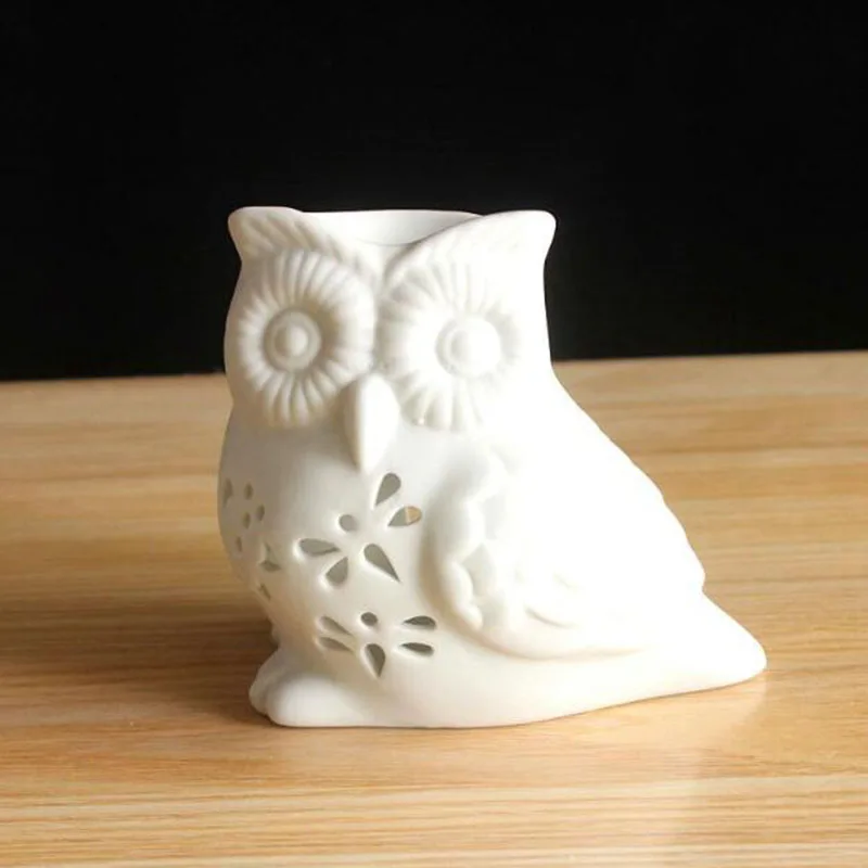 磁器製中空フクロウアロマセラピーバーナー、フクロウエッセンシ - Home Fragrance Oils For Oil Burners のレビューと価格