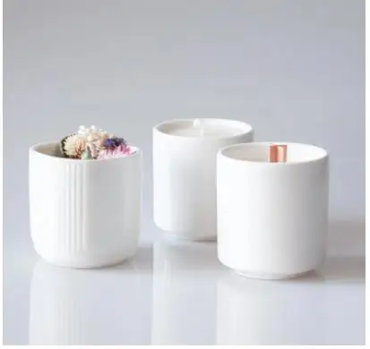 ミニマリストな白いキャンドルジャー、セラミック製キャンドルホ - Wax Melt Burner のレビューと価格