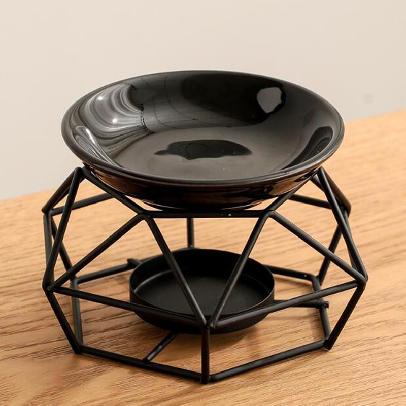エッセンシャルオイルバーナーセラミックアイアン,ブラックカラ - Home Fragrance Oils For Oil Burners のレビューと価格