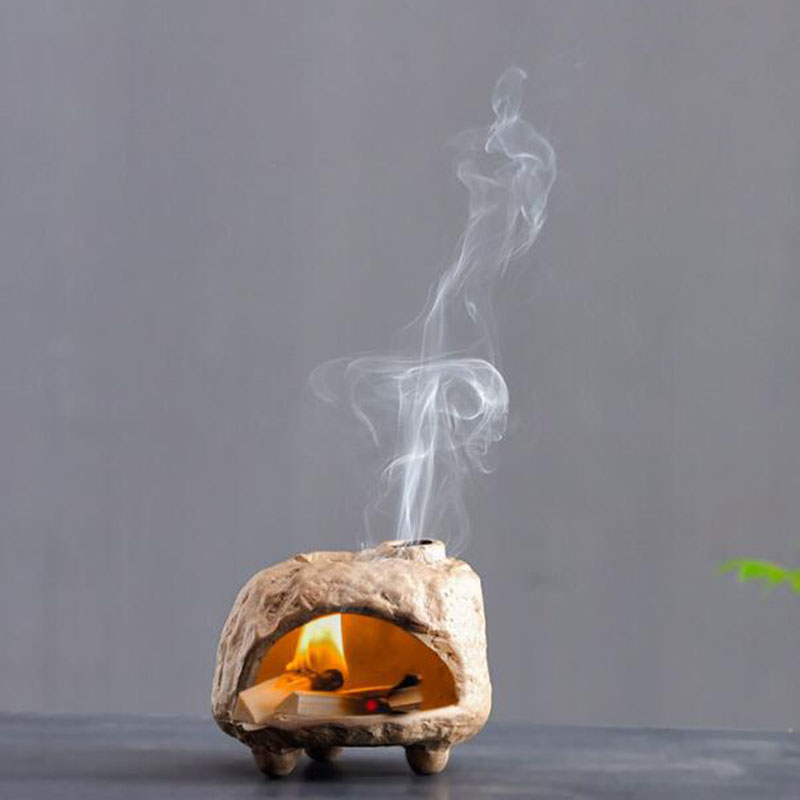 粗い陶器エッセンシャルオイルバーナーパウサントアロマセラピー - Home Fragrance Oils For Oil Burners のレビューと価格