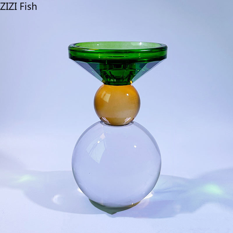 カラフルなクリスタルキャンドルホルダー,机の装飾,ロマンチッ - Wax Melt Burner のレビューと価格