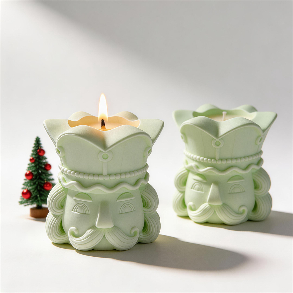 クリスマスくるみ割り人形像キャンドルシリコンモールドワックス - Wax Melt Burner のレビューと価格