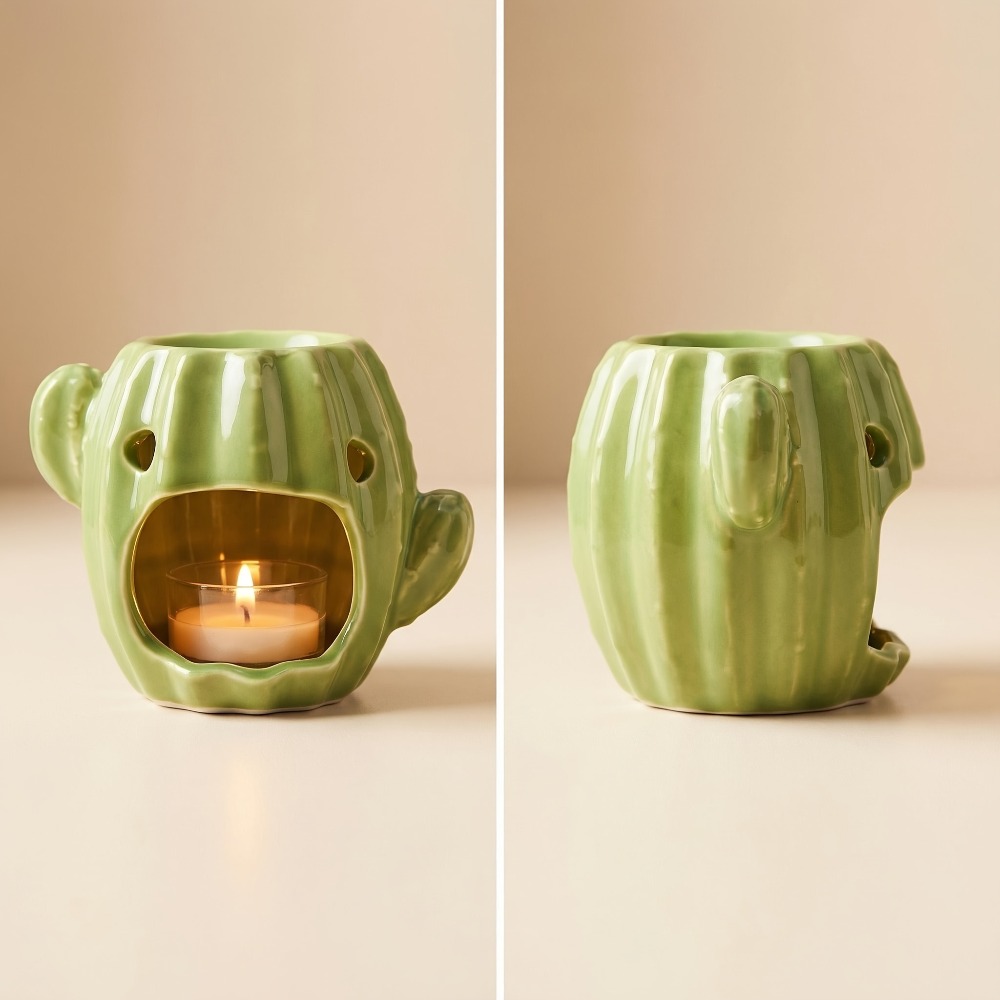 サボテン型セラミックオイルバーナーワックスメルトウォーマーテ - Wax Melt Burner のレビューと価格