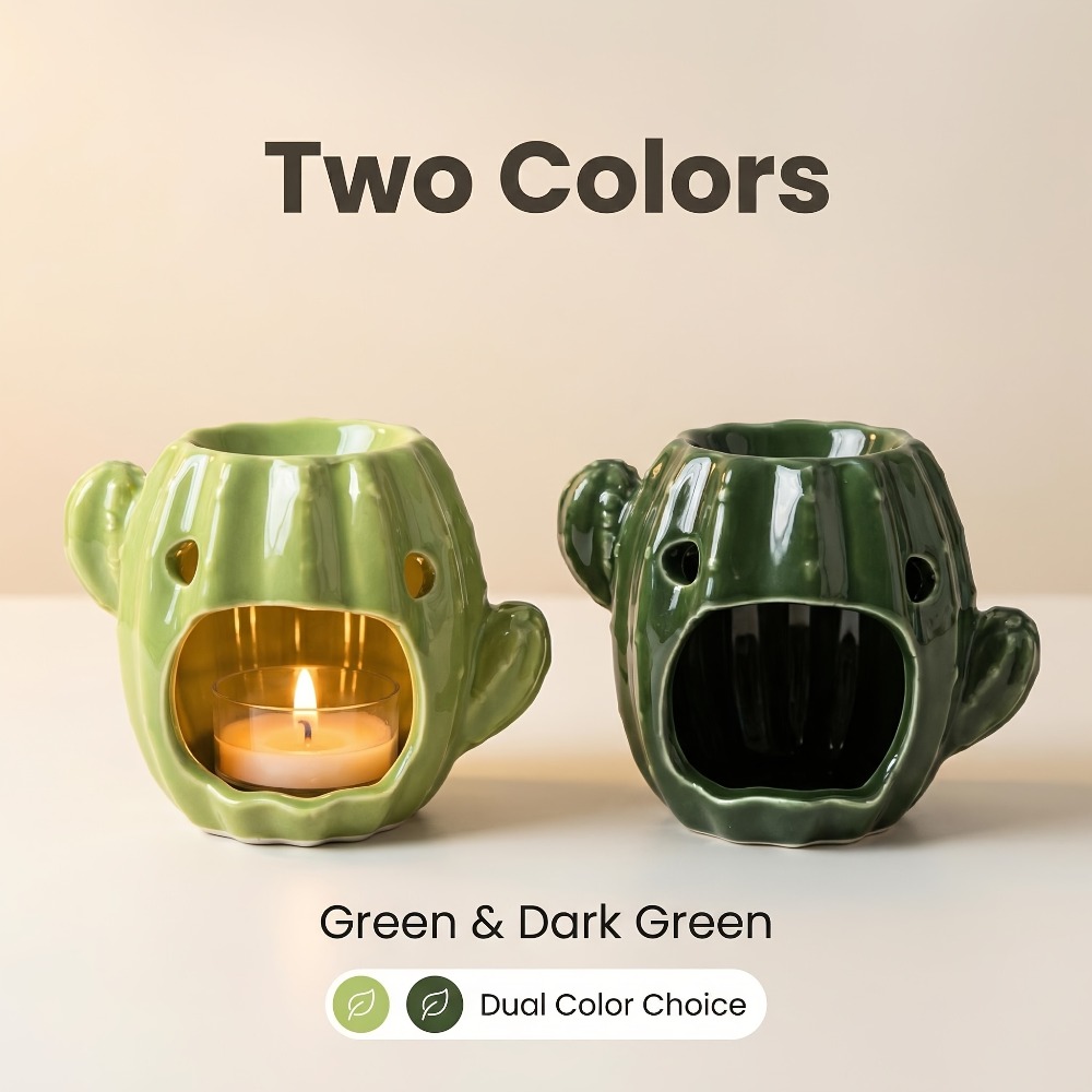 サボテン型セラミックオイルバーナーワックスメルトウォーマーテ - Wax Melt Burner のレビューと価格