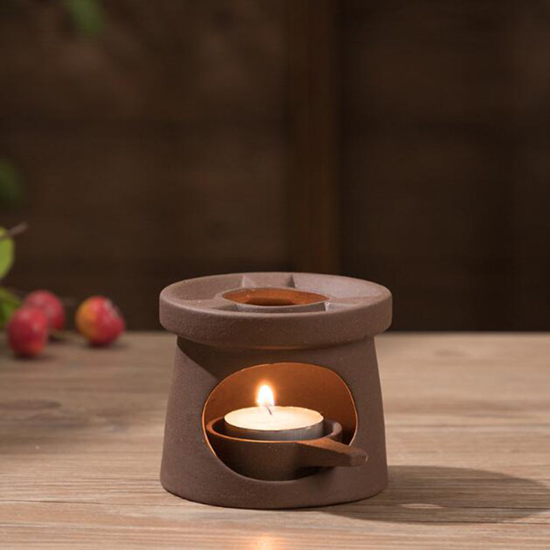 粗い陶器エッセンシャルオイル炉茶ストーブアロマセラピーバーナ - Home Fragrance Oils For Oil Burners のレビューと価格