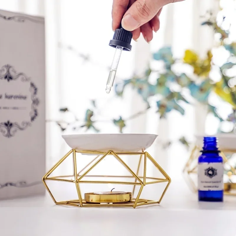 1個 ロマンチックなセラミックティーライトキャンドルホルダー - Wax Melt Burner のレビューと価格