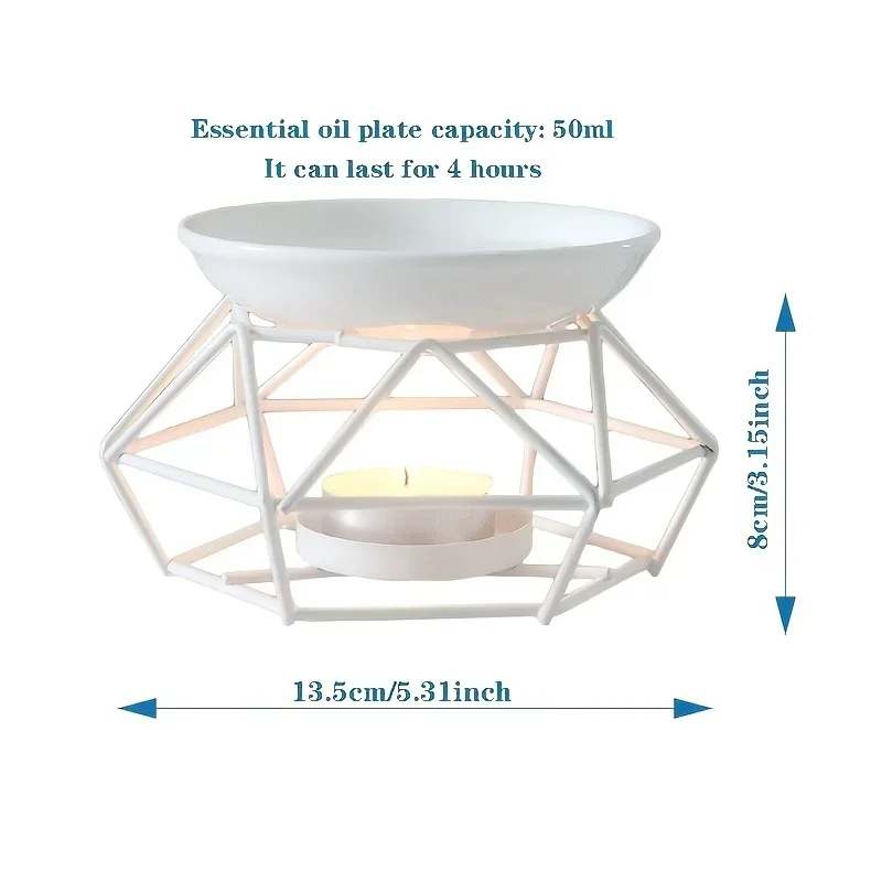 1個 ロマンチックなセラミックティーライトキャンドルホルダー - Wax Melt Burner のレビューと価格